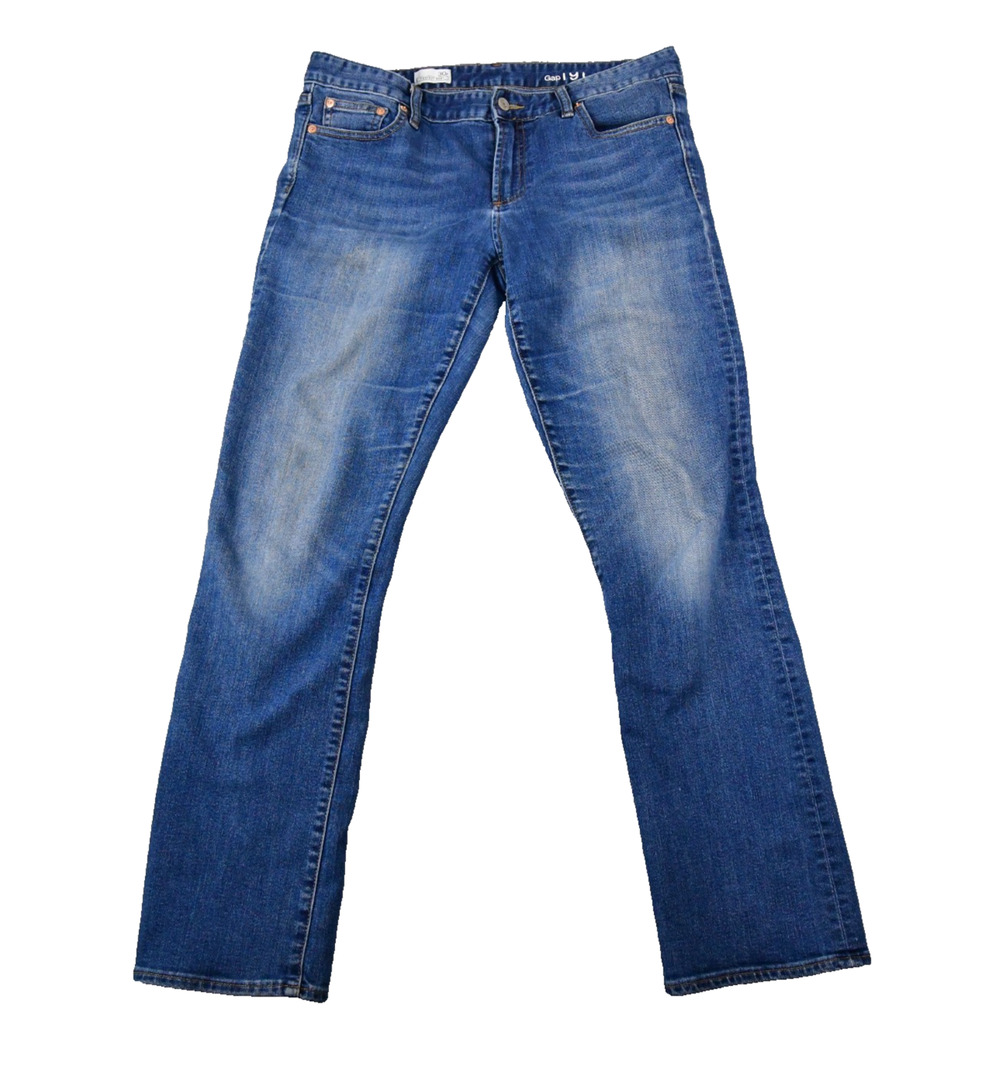 GAP 1969 Jeans Womens 30r (33x31) Perfect Boot Blue Denim
